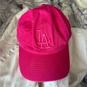 Pink LA Logo Baseball Cap